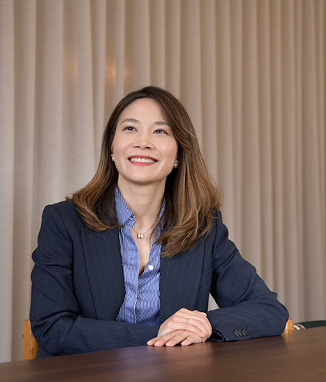 woman sat and paying attention