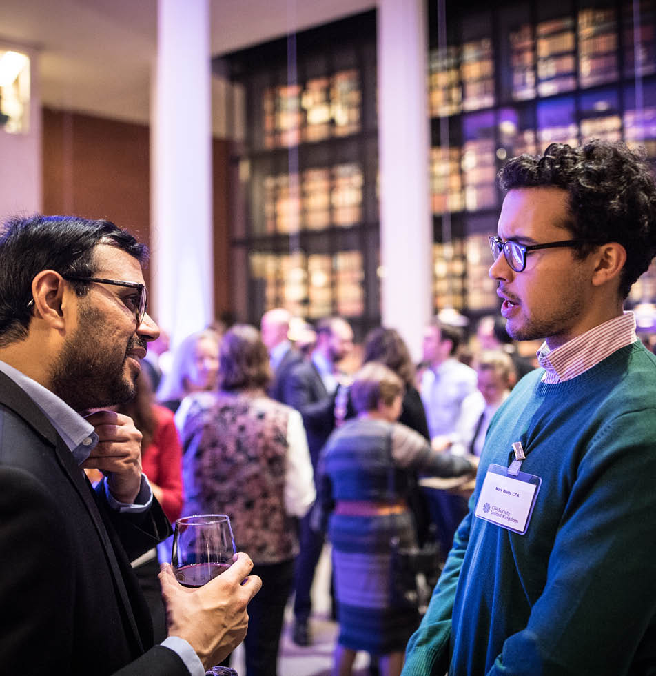 Two men involved in a discussion